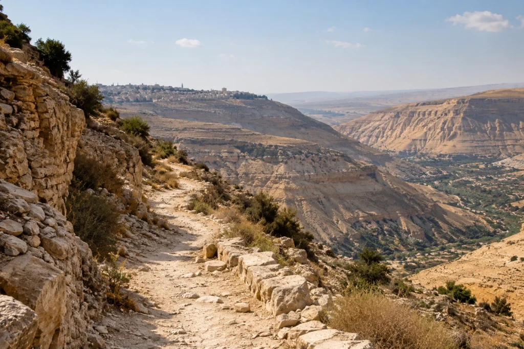 Como era o caminho entre Jerusalém e Jericó no tempo bíblico?